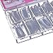 SODIAL(R) 100pcs/set False Nail Tips Dual Form Nail System for UV GEL Acrylic Nail Art Mold Tips Decoration Transparent