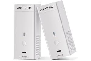 ANYCUBIC Mini Purificador de Aire, Aire Purificador Ligero Ultra Silencioso con Filtro de Carbón Activado de Alta Densidad para Impresoras 3D LCD DLP (2 Pcs)