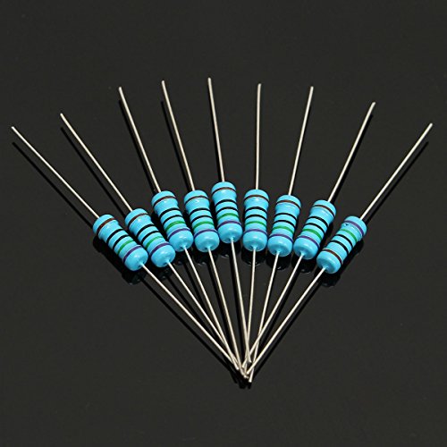 ELEGIANT Metall Film Widerstände Resistor set Assortment Kit 500Pcs 50 Value (1Ohm-1M 1W (1 Watt) - 4
