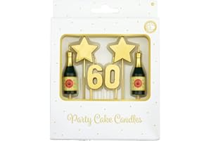 PD-PARTY Candele Paperdreams - Candele per torta - 60 Anni
