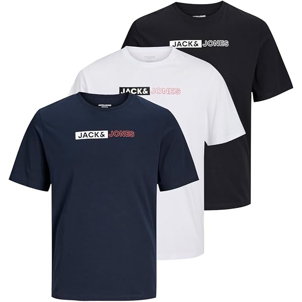 JACK & JONES Jorvarenna Stripe Tee Ss Crew Neck heren Jorvarenna