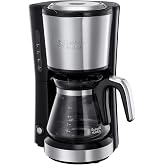 Russell Hobbs 24210-56 Mini Kahve Makinesi, Kompakt, 650 Watt, 5 Fincana Kadar, Paslanmaz &Ccedil;elik, 0,6 Litre