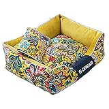 lovecabin Panier Petit Chien Intérieur Extérieur Doux De Durable Tapis Antidérapant pour Chiens Et Chats Imperméable Rafraichissant Oreiller Orthopédique Chien