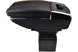 SZSS-CAR Accoudoir de voiture, compatible avec Peugeot 307 /pour Citroen Elysee 2003~2007 2008 2009 2010 2011 2012 2013 2014 boite de rangement centrale en cuir, pièce automobile intérieure