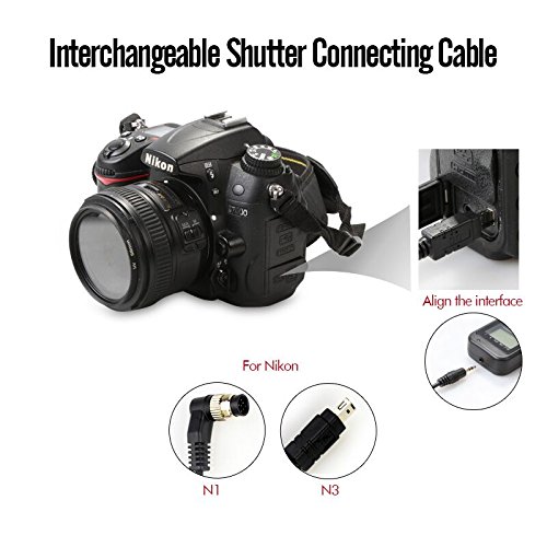 PHOTOOLEX T710N Obturateur D  clencheur    distance T  l  commande de minuterie pour Nikon Cam  ra Appareil Photo D7200   D7100   D7000   D5300   D5200   D5100   D3300   D3200   D3100   D700   D610   D600   D90   DF