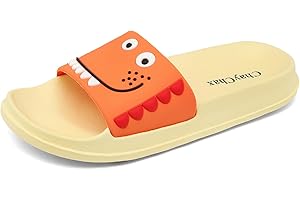 ChayChax Klapki dziecięce na lato, lekkie klapki kąpielowe, otwarte palce, sandały plażowe, wygodne