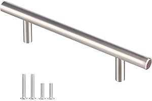 DEWUR 20 x 96mm Tiradores Cocina Tiradores Armarios Tiradores Para Cajones Acero de Inoxidable, Diámetro 10mm, Plata