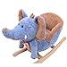 Homcom Children Kids Rocking Horse Toys Elephant Seat Toddlers Baby Toy Handle Grips Gift Brand New
