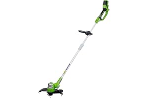 Greenworks Coupe-bordures sans fil 24V 30cm sans Batterie et Chargeur, Tte de Coupe Rotative et Inclinable, Poignee upplementaire G24LT30M