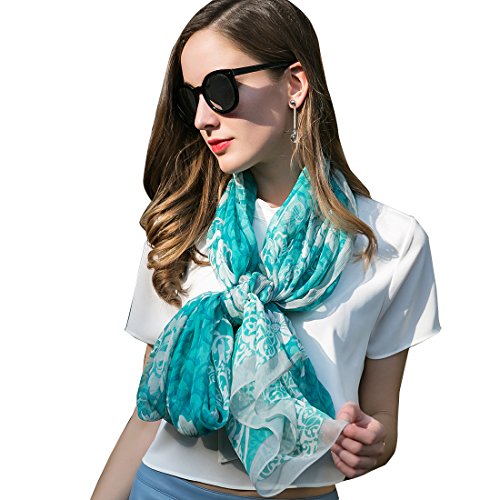 DANA XU - Pashmina - para mujer Azul azul Large