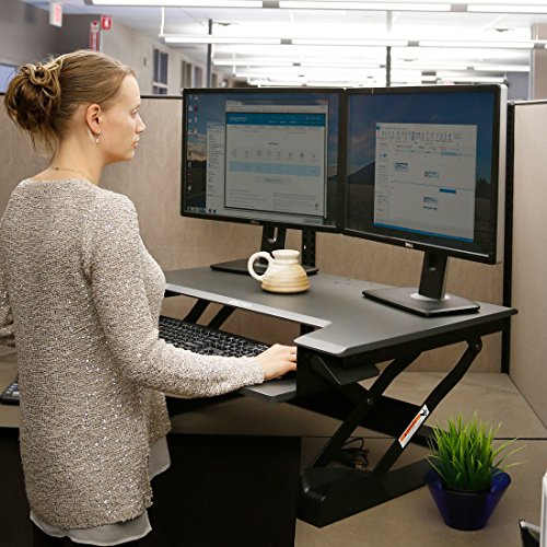 ERGOTRON Workfit-T Sitz-Stand Schreibtischaufsatz schwarz Anhebung bis 38cm belastbar bis 15 kg - 3