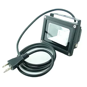 QUANS 110V 10W UV Ultra Violet High Power LED Light for Curing Glue Blacklight fishing Aquarium with US plug