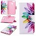 Produktbild Laybomo Huawei Honor 7A Ledertasche Schale Handyhülle Weiches Silikon TPU Beutel Stehen Brieftasche mit Magnetverschluss Kreditkarte Speicher Funktion, Blume Gemälde