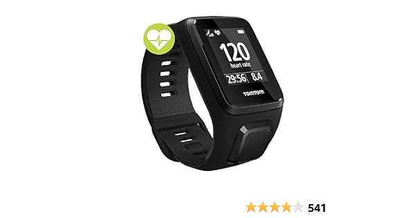 TomTom Spark 3 Cardio GPS Multisport Fitness Watch (Black, Large) : Amazon.in:  Sports, Fitness \u0026 Outdoors
