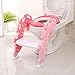 Produktbild PRDX WC-Sitz WC-Leiter WC-Leiter WC-Sitz Kinder-TöpfchenTraining WC-Leiter Sitz Kinder-WC-Trainer Faltbare WC-Trainingsleiter mit Spritzschutz und Griffe für Toddles , C