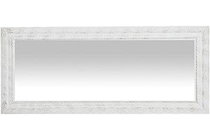 Biscottini INTERNATIONAL ART TRADING Specchio vintage 80x34 cm - Specchio da parete bagno e camera da letto - Specchio ingresso, V-L1640