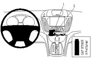 Brodit ProClip 854795 Support de Console Noir