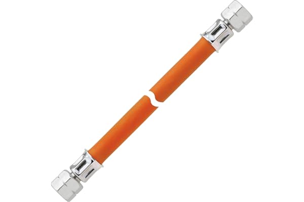 GOK Tuyau de gaz propane G 1/4 LH-ÜM x G 1/4 LH-ÜM, longueur du tuyau : 3 m