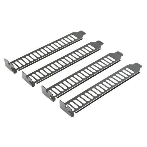 SilverStone SST-Aeroslots - PCI Slotblech mit Lüftungsschlitzen, Nickelbeschichtet (4 Stck.)