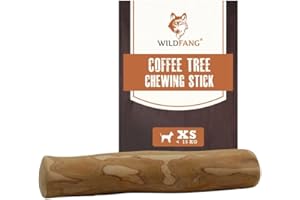 Wildfang® Coffee Wood Dog Chew XS - Durable Dog Toys for Aggressive Chewers, Dental Stick for Teething Puppy, Training for Chewing Muscles, Coffee Tree Sticks for X-Small Dogs (Under 10kg)