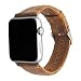 Produktbild iBazal Kompatibel iWatch Series 4 Armband 44mm Leder, Kompatibel iWatch Armband 42mm Echtes Lederband Kompatibel iWatch Serie 4 & Serie 3 & Serie 2 & Serie 1 42mm 44mm - Braun 42