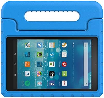 YIQU Case for All-New Amazon Fire HD 8 (2016 6th Generation),Kiddie Series Light Weight Convertible Handle Stand Cover Shock Proof Case for Fire HD 8 Tablet (6th Gen, 2016 release Only) - Blue