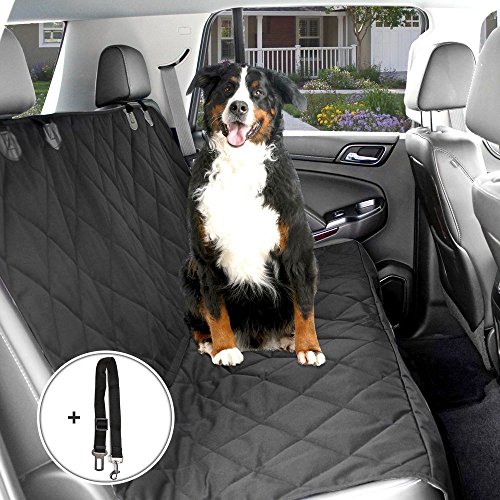 Preisvergleich Produktbild Autoschondecke, Distianert Wasserdichte Anti-Rutsch- Haustier-Auto-Sitzabdeckung Hunde Hängematten mit einstellbarem Haustier Auto-Sicherheitsgurt und Tragetasche (58''x 54'' / 147x137 cm)