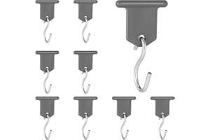 AUXSOUL 9 Pcs Markisenhaken, Kederleiste Haken, RV Markisenhaken, Wohnwagen Zubehör Kederleisten S Hook Set für Wohnmobil, Wohnwagen, Party, längere Markise,Innen- und Außendekoration