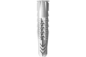 fischer 77891 Uniwersalny kołek rozporowy UX 6 x 50 R, pudełko z 50 kołkami nylonowymi, kołki uniwersalne z marginesem, zapewniają optymalną przyczepność w przypadku mocowań w betonie, płycie