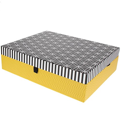 Goldbuch Sekretär off-line, 26,5x33x9 cm, Kunstdruck mit Leinenoptik, Schwarz/Gelb, 85609