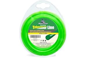 HOMEBAY Shark-Tuff® 20M Universal Strimmer Wire Heavy Duty | 1.2mm 1.6mm 2mm Strimmer Cord | Grass Trimmer Strimmer Line | Suitable for All String Trimmer Models