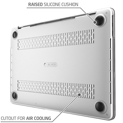 Macbook Pro 13 Hülle 2016, i-Blason weiche, mattierte Soft-Touch Hartschalen-Hülle für Apple Macbook Pro 13“ Zoll mit Retina Display, hergestellt in 2016, auch passend für die Touch Bar und Touch ID Modelle (frost/klar) - 8