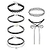 Produktbild JUSTSELL  Halskette Set DamenFrauen Velvet Klassische Gothic Tattoo Spitze Choker 6 Stück Mehrfarbig Choker Mode-Design Kette Süß Halskette Elegant Halskette