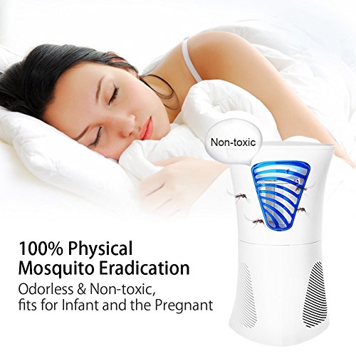 Insektenvernichter Ultravioletter LED Insektenlampe, Fochea Indoor Elektrische Mückenfalle, Photokatalytischer Mücken Beseitiger Insektenfalle Mückenlampe, Frei von Chemikalien, für zu Hause - 4