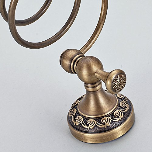 Weare Home Minimal Haartrocknerhalter Föhnhalter Bronze Beschichtung, Retro Solide Kupfer mit Einschnitt Wandmontage Haltbar Badzubehör Badaccessoires Dekor - 6