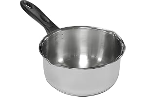 Raj Stainless Steel Milkpan - 18 cm Heavy-Duty Induction Compatible Milk Pan without Lid, GSSSP8