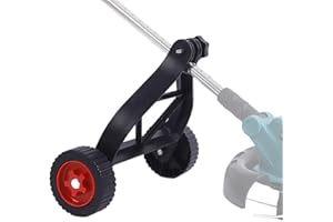 Firulab Rueda Soporte para desbrozadora césped inalámbrica, cortadora Cuerdas Ajustable, Herramienta para césped