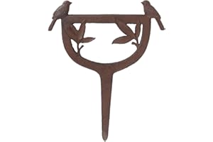 Esschert Design Cast Iron Boot Scraper, Boot Scraper with Bird Motif, Approx. 27 cm x 1,6 cm x 34 cm