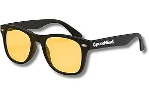 Puremind Lunettes Anti Lumière Bleue Unisexes – Protection Écrans Ordinateur + Gaming et Travail – Filtres Anti Fatigue Visuelle + Blue Light Blocking Glasses