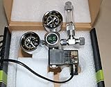  Acuario Co2 descompresión cuadro carbono electromagnética válvula de gran precisión micrometering, indicadores de doble regulador de CO2 (6,5)