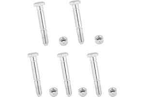 LASUROA 5pcs Snowblower Shear Bolts Pins & Nut, Steel Snow Blower Replacement Parts Fit for Ariens 52100100 521001 00659100 & John Deere Snow Blower