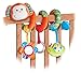 Spiral cot activity toy in gorgeous orange super soft cheeky monkey design