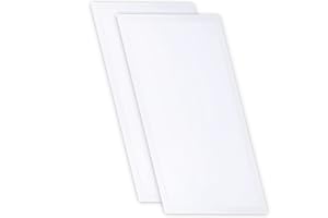 CLAR Panel LED de 60 x 30 cm, luz empotrada, panel LED para cocina, paneles LED, pantalla LED de 3000 lúmenes, blanco frío, 6000 K, 2 unidades