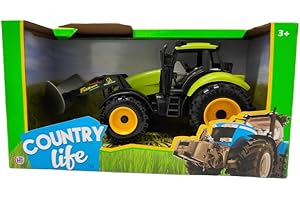 CELINO making your day Tractor Digger Roller Friction Powered Farm Vehicle Boys Toys Gift (Green)