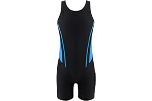 Aiihoo Maillot de Bain 1 Pièce Floral Monokini Enfant Fille Combinaison de Natation Protection Solaire Gilet Jumpsuit Sport Nager Rashguards Eté Tenue de Plongée 5-16 Ans