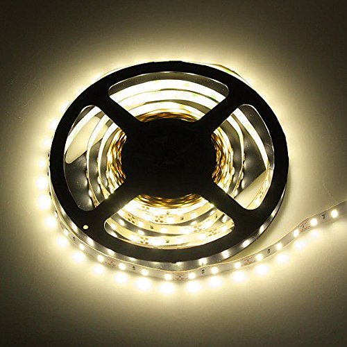 ROTOLO 5 METRI STRISCIA 300 LED 5630 EPISTAR WARM WHITE 3000 K PER INTERNO IP20 5 MT CON BIADESIVO