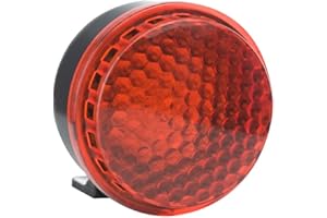 Tech One Sirena Piezo LED 24V para Vehículos Grandes | 6 Tonos Sonoros y Alerta Visual LED | Alarma de Reversa IP67 Resistente al Agua | Mayor Seguridad para Camiones