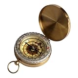 Larcele Outdoor Multifunktions-Wanderer Navigation Kupfer Kompass ZNZ-01