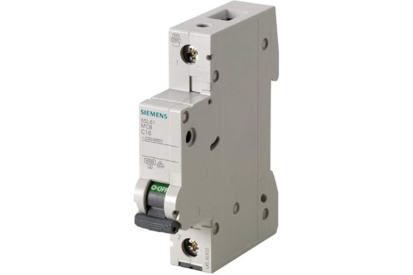 Siemens 5SL6102-6 ledningsskyddsbrytare, 230/400 V, 1-polig, 2 A
