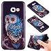 Produktbild Ooboom® Samsung Galaxy A5 2017 Hülle TPU Silikon Prägen Weich Handy Tasche Case Cover Flexibel Bumper Ultra Dünn Slim für Samsung Galaxy A5 2017 - Eule